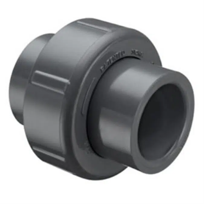 SCH80 CPVC/PVC Union - Transition (Pln Soc x Soc) w/ EPDM O-ring