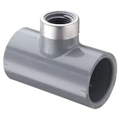 kuva kohteelle SCH80 CPVC/PVC Tee - Reducing (Soc x SR Fpt)