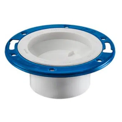 Image for DWV PVC Closet Flange w/Adjustable Metal Ring and Knockout - DWV-P811KO