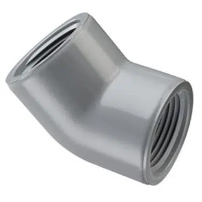 Image for SCH80 CPVC/PVC 45° Ell (Fpt)
