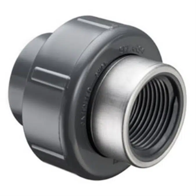SCH80 CPVC/PVC Union 2000 (Soc x SR Fpt) w/ EPDM O-ring