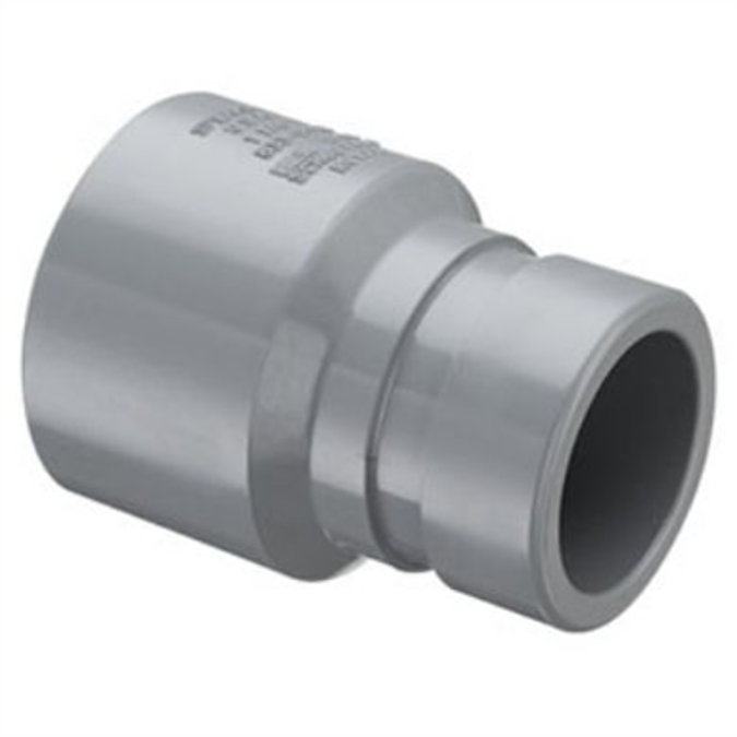 BIM objects Free download! SCH80 CPVC/PVC Grooved Coupling (Grv x Soc) BIMobject