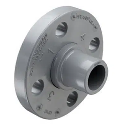 изображение для SCH80 CPVC/PVC Vanstone Flange w/ CPVC/PVC Ring (Spig)