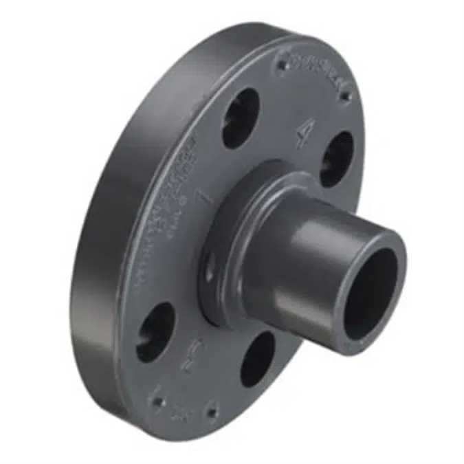 SCH80 CPVC/PVC Vanstone Flange w/ CPVC/PVC Ring (Spig)