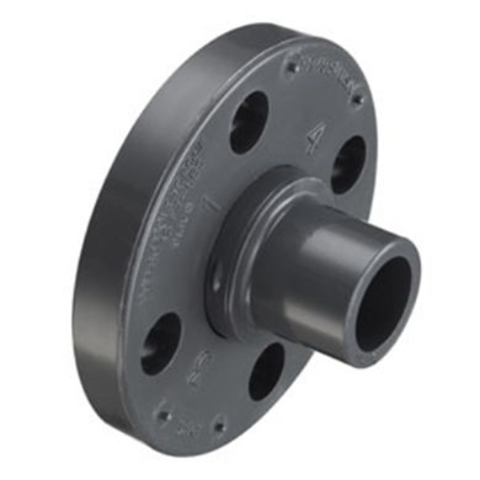 BIM objects - Free download! SCH80 CPVC/PVC Vanstone Flange w/ CPVC/PVC ...