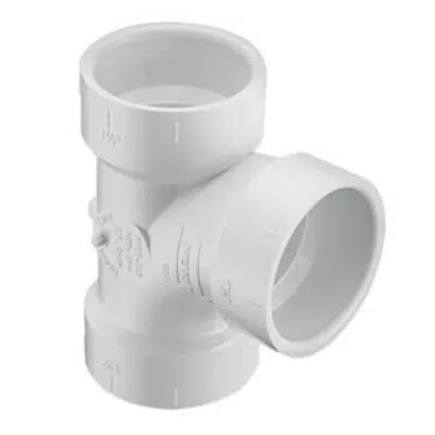 Image for DWV PVC Sanitary Tee