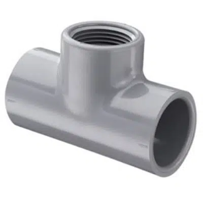 Obrázek pro SCH80 CPVC/PVC Tee (Soc x Fpt)