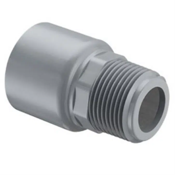 SCH80 CPVC/PVC Male Adapter - Internal Reinforced (R Mpt x Soc)