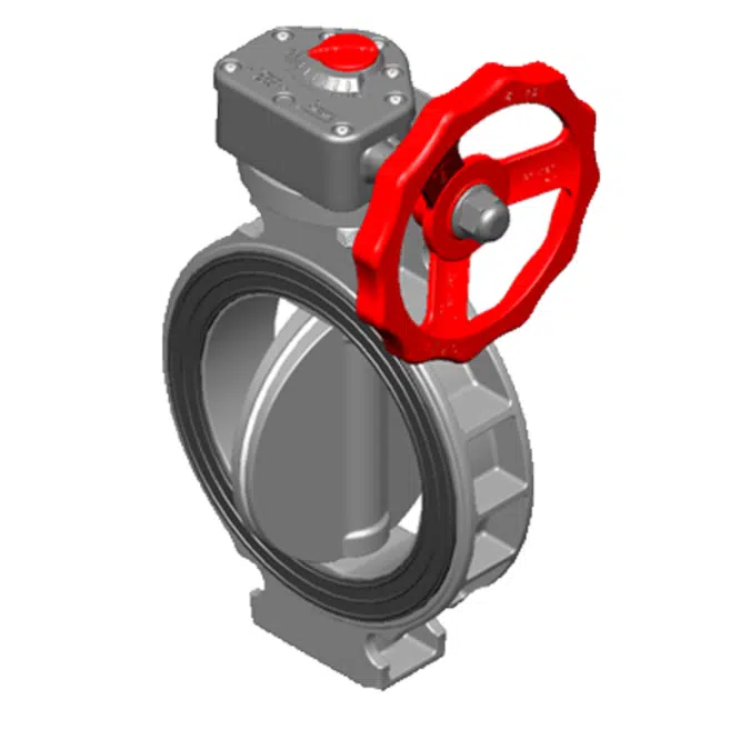 Marine Wafer Butterfly Valve, Standard - EPDM - Gear Operator