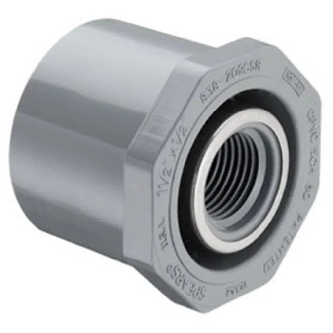 SCH80 CPVC/PVC Bushing - Reducing (Spig x SR Fpt)