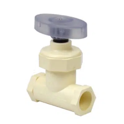 Image for EverTUFF® CTS CPVC Stop Valve - Clear Handle 