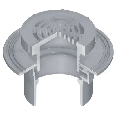 Image for OceanTUFF™ Floor Drain with CPVC Adjustable Top w/5" Round Grate