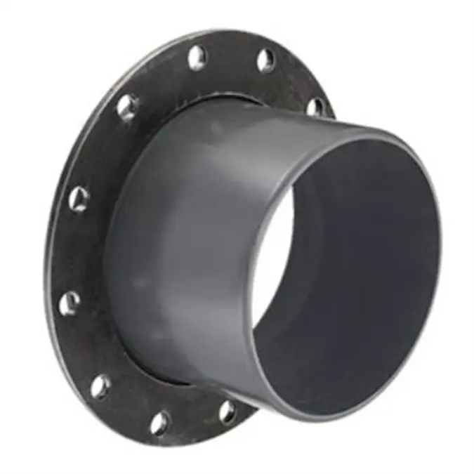 BIM objects - Free download! SCH80 CPVC/PVC Vanstone Flange w/ Steel ...