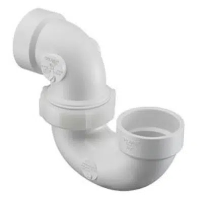 Image pour DWV PVC Adjustable P-Trap w/Plastic Nut