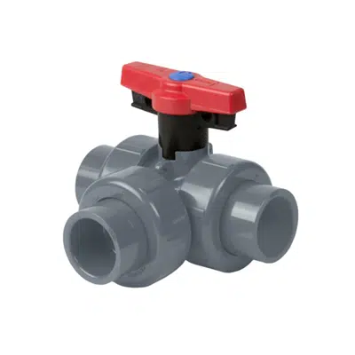 Imagem para Marine True Union 2000 Horizontal 3-Way Diverter Ball Valves, EPDM, T-Port}