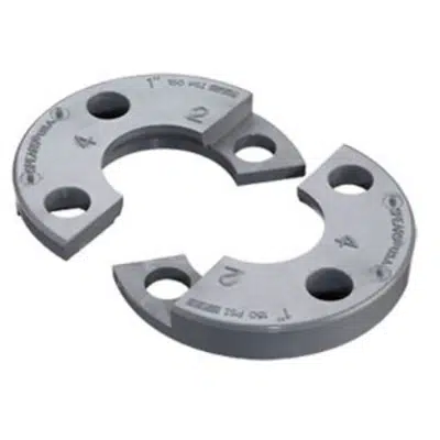 изображение для SCH80 CPVC/PVC Flange Replacement Split Rings