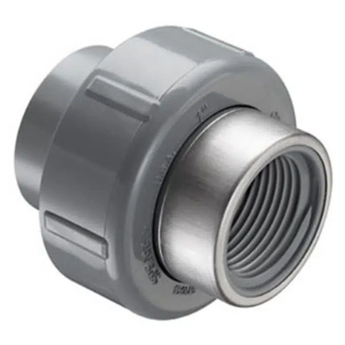 SCH80 CPVC/PVC Union 2000 (Soc x SR Fpt) w/ FKM O-ring