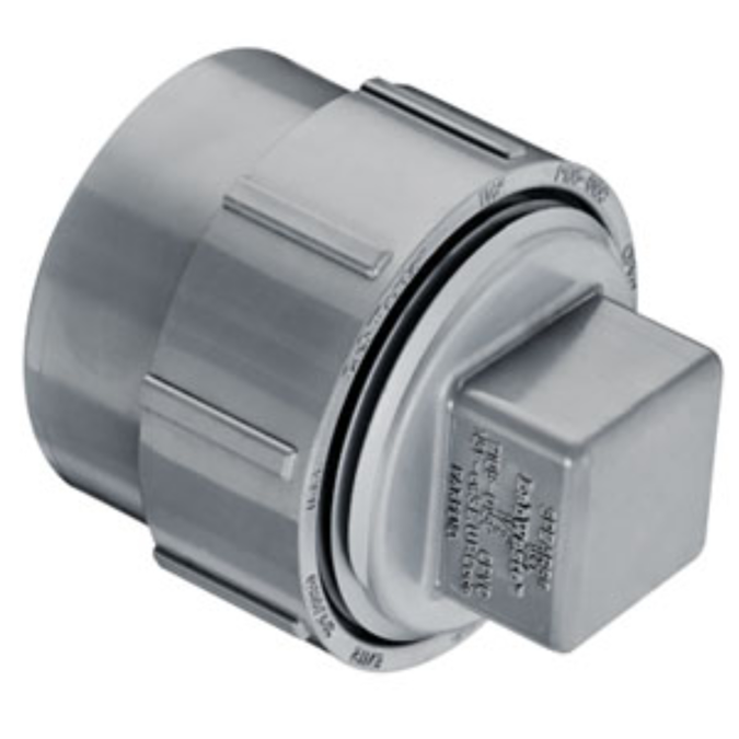 BIM objects - Free download! OceanTUFF™ Cleanout Adapter with Sq Head ...