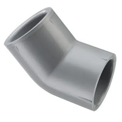 Image for SCH80 CPVC/PVC 45° Ell (Soc) - Fabricated