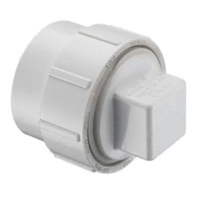 Image pour DWV PVC Fitting Cleanout Adapter w/C.O. Plug