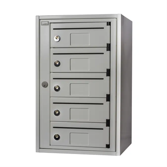 BIM objects - Free download! Kompakt 5 compartments E, 6 mm mail slot ...