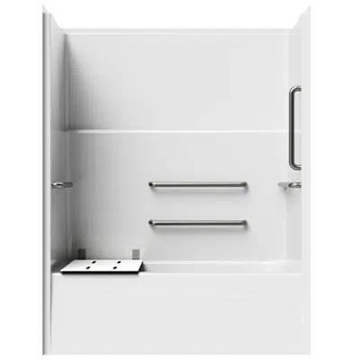 afbeelding voor Tub-Shower With Soap Ledge - 60" x 32" Exterior Dimensions