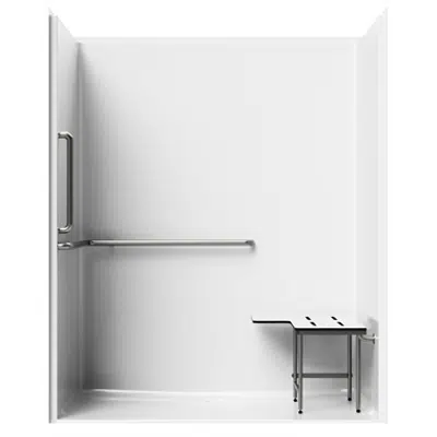 Immagine per Roll-in-type Shower - 63" x 36" Exterior Dimensions