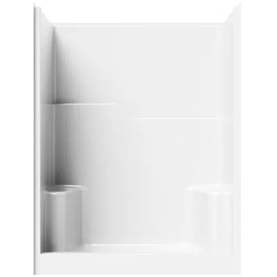 afbeelding voor Curbed Shower - 60" x 37" Exterior Dimensions