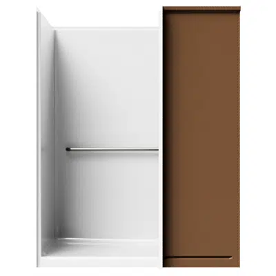 afbeelding voor Alternate Type Roll-in Shower - 63" x 39" Exterior Dimensions