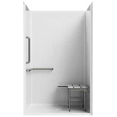 Transfer-Type Shower - 48" x 39" Exterior Dimensions 이미지