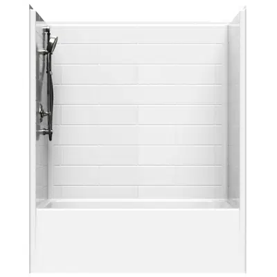 5' Tub-Shower with Simulated Tile - 60" x 32" Exterior Dimensions图像