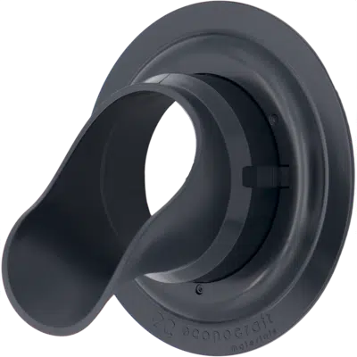 Image for 4" LokPlate™ Plastic Downspout Nozzle w/ Self-Locking Escutcheon Plate