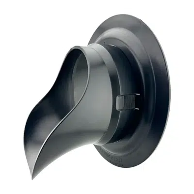 Image for 6" LokPlate™ Plastic Downspout Nozzle w/ Self-Locking Escutcheon Plate