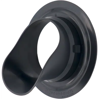 Image for 6" LokPlate™ Plastic Downspout Nozzle w/ Self-Locking Escutcheon Plate