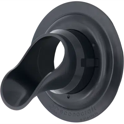Image for 3" LokPlate™ Plastic Downspout Nozzle w/ Self-Locking Escutcheon Plate