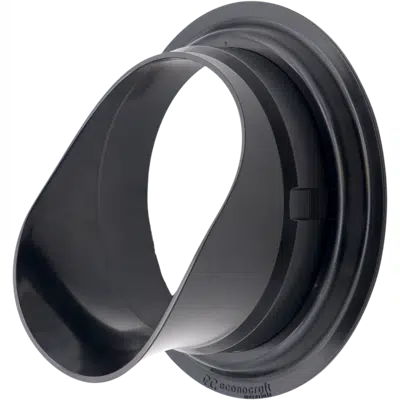 Image for 10" LokPlate™ Plastic Downspout Nozzle w/ Self-Locking Escutcheon Plate