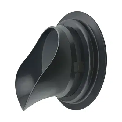 8" LokPlate™ Plastic Downspout Nozzle w/ Self-Locking Escutcheon Plate图像