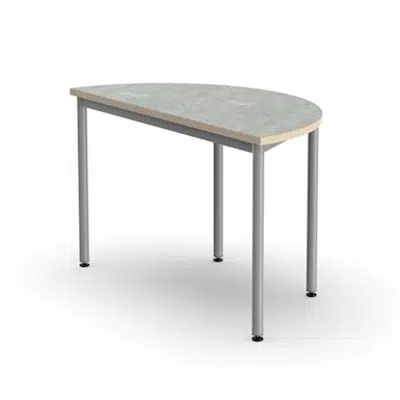 Image for Student table Decibel, semicircle, 120 x 60 cm