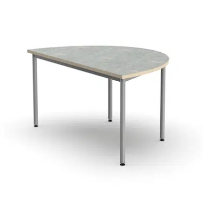 Image pour Student table Decibel, semicircle, 140 x 90 cm