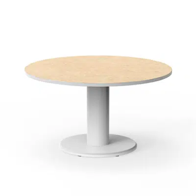 Table Marcus, Ø 130 cm, white图像