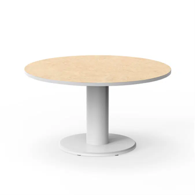 Table Marcus, Ø 130 cm, white