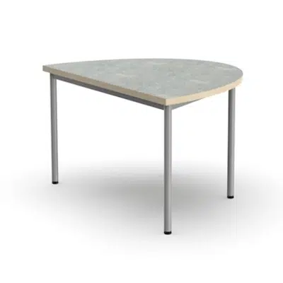 Image for Student table silent Decibel, semicircle, 120 x 90 cm