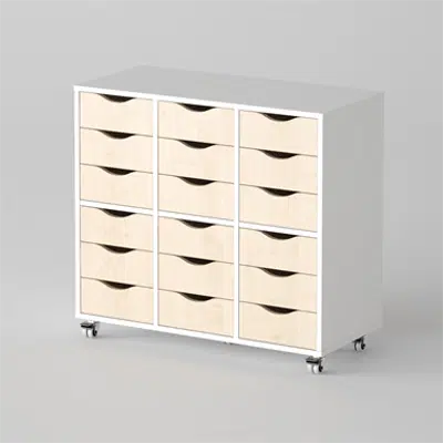 Image pour Cabinet Esther 18 drawers, White