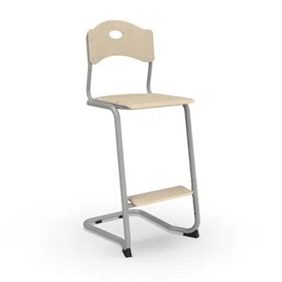 Obrázek pro Chair Nike with slade base, and small seat, SH 65 cm