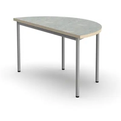 画像 Student table silent Decibel, semicircle, 140 x 70 cm