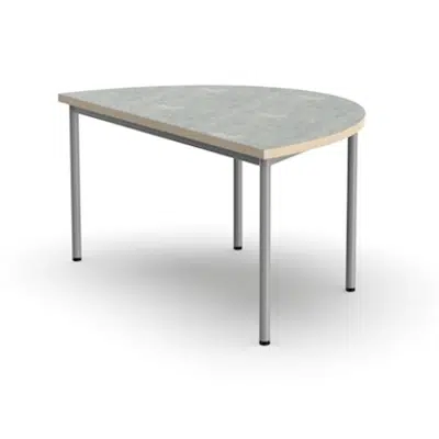 Imagem para Student table silent Decibel, semicircle, 140 x 90 cm}