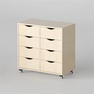 Image for Cabinet Astrid 8 drawers, Birch