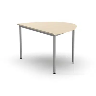 Obrázek pro Student table HPL, semicircle, 120 x 90 cm