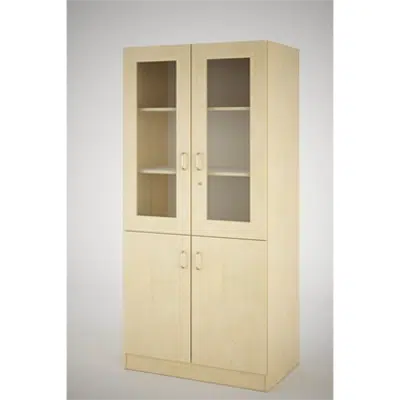 imagen para Material cabinet with upper glas doors 100 x 60 x 210