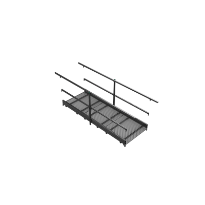 Image pour Walkway and stepover Platform 3mtr straigth with railing | YETI rooftop walkway and stepover